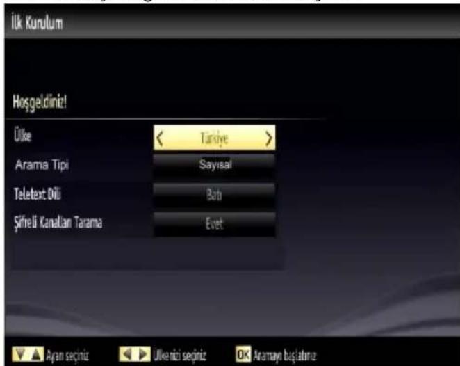 VESTEL 42PF5040 - İlk Kurulum - 2