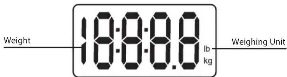 Weight 18:0:0.8 lb kg Weighing Unit