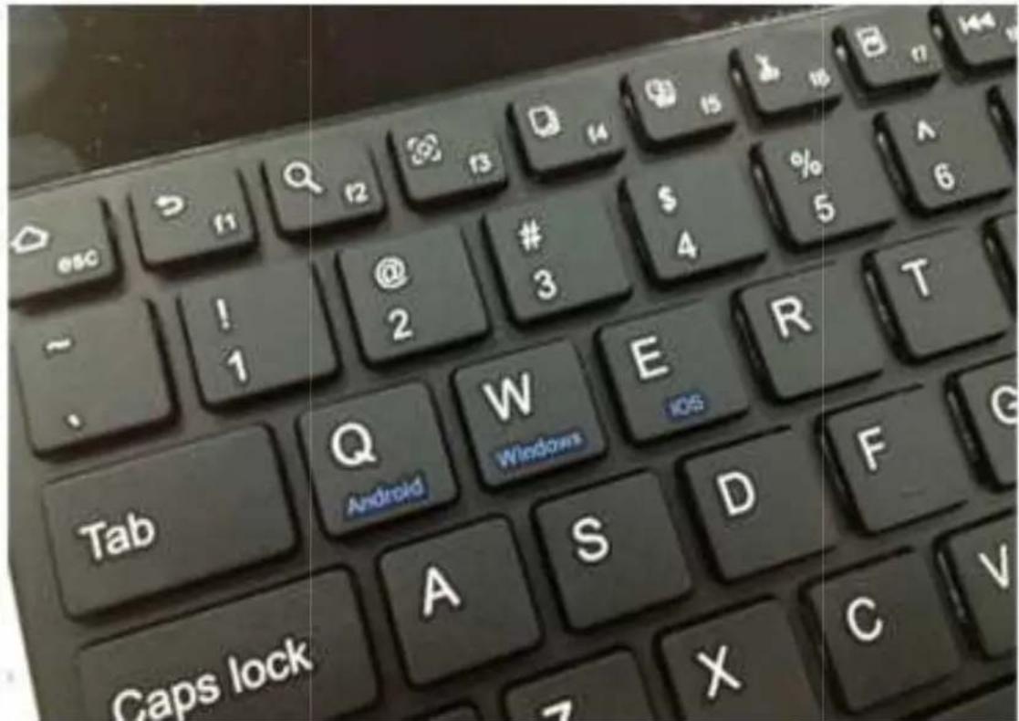 Esc f1 Q f2 f3 f4 15 16 B 17 # 5 A 6 ~ ! 1 @ 2 # 3 4 5 Tab Q Android W Windows E iOS R T G Caps lock A S D F C V