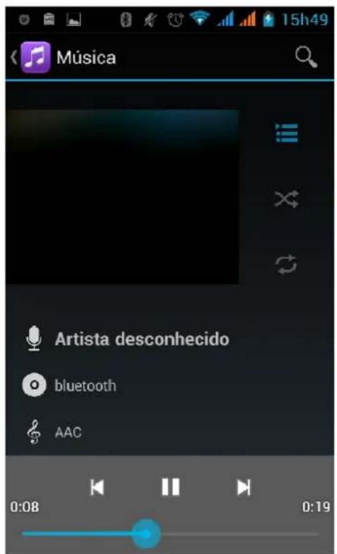 Música Artista desconhecido bluetooth AAC 0:08 0:19