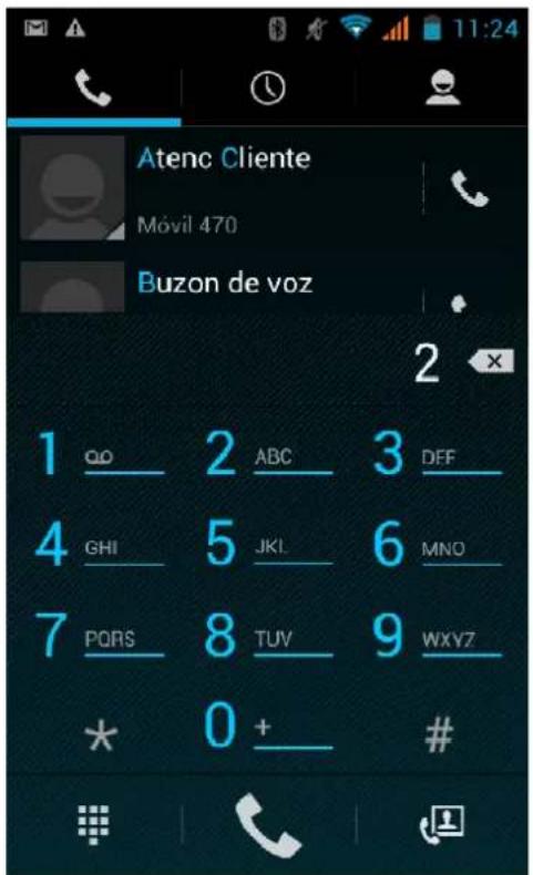 Atenc Cliente Móvil 470 Buzon de voz 1 QD 2 ABC 3 DFF 4 GHI 5 JKL 6 MNO 7 PORS 8 TUV 9 WXYZ * 0 + #
