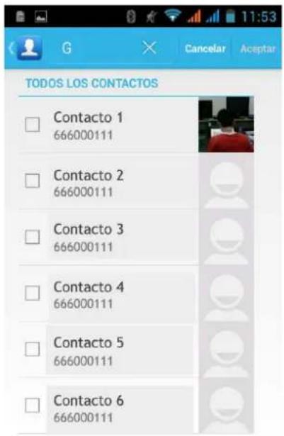 TODOS LOS CONTACTOS Contacto 1 666000111 Contacto 2 666000111 Contacto 3 666000111 Contacto 4 666000111 Contacto 5 666000111 Contacto 6 666000111