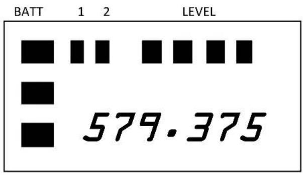 Azden 330LH - LCD Display Readouts - 2