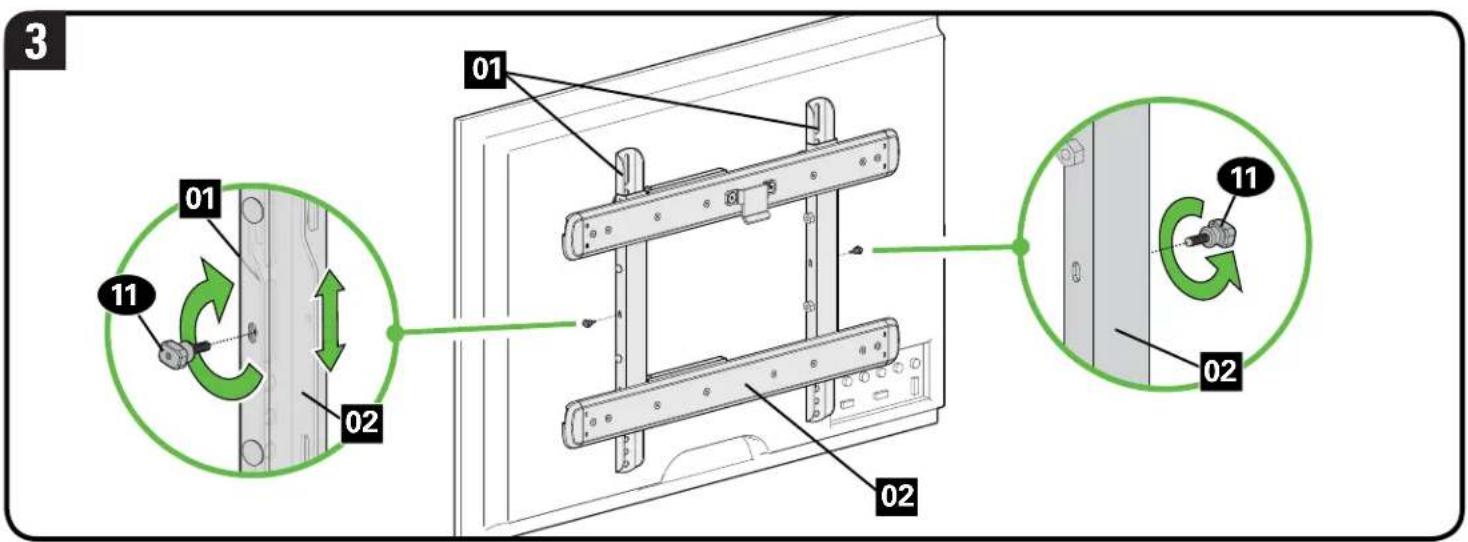 SANUS VXF532 - 1-4 Attach Horizontal TV Bracket - 6