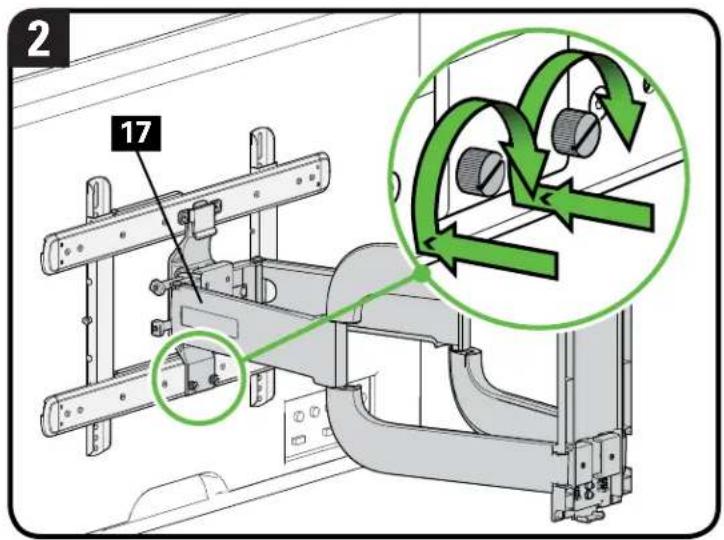SANUS VXF532 - 3-2 Hang TV onto Arm Assembly - 3