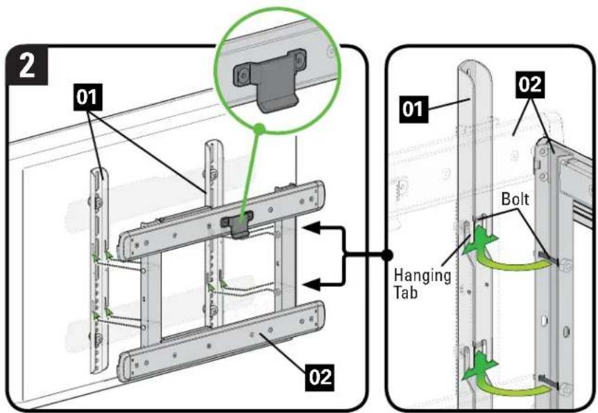 SANUS VXF532 - 1-4 Attach Horizontal TV Bracket - 4