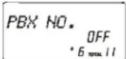 SYLVANIA STC950 - Setting the PBX Number - 1