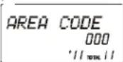 SYLVANIA STC950 - Setting the Area Code - 1