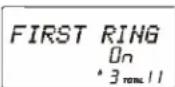 SYLVANIA STC950 - Turning the FIRST RING ON or OFF - 1