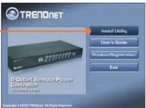 TRENDNET B-Outlet Remote Power Controller Install Utility User's Guide Product Registration Exit Copyright © 2018 TRENNET, All rights reserved.