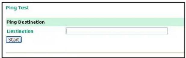 Ping Test Ping Destination Destination Start