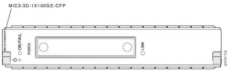 MIC3-3D-1X100GE-CFP OK/FAIL PORT0 LINK