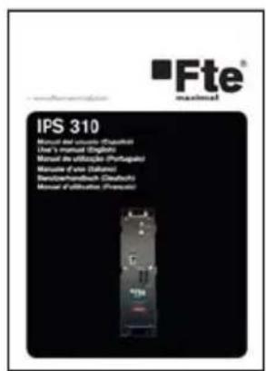 ■Fte® maximal IPS 310 Manual and automatic (Thermal) Use's manual (English) Manual de utilisation (Portuguese) Manual d'vise (Sahara) Transdermaltech (Deutsch) Manual d'utilisation (France)
