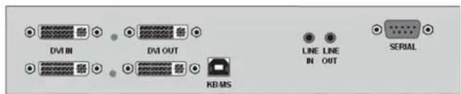 DVI IN DVI OUT KB-MS LINE IN LINE OUT SERIAL