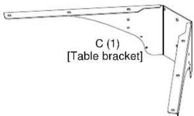 C (1) [Table bracket]