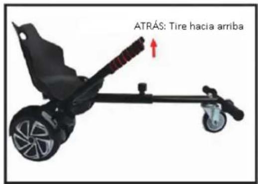 ATRÁS: Tire hacia arriba