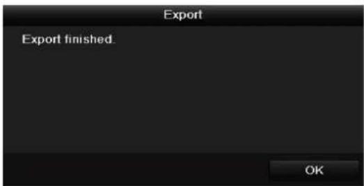Export Export finished. OK