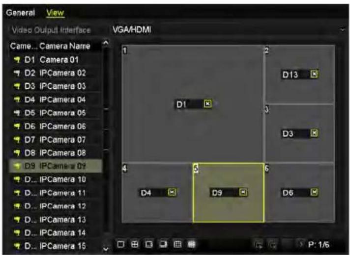 General View Video Output Interface VGA/HDMI Came ... Camera Name D1 Camera 01 D2 IPCamera 02 D3 IPCamera 03 D4 IPCamera 04 D5 IPCamera 05 D6 IPCamera 06 D7 IPCamera 07 D8 IPCamera 08 D9 IPCamera 09 D... IPCamera 10 D... IPCamera 11 D... IPCamera 12 D... IPCamera 13 D... IPCamera 14 D... IPCamera 15…