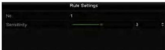 Rule Settings No 1 Sensitivity 3 5