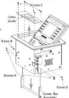 Screws A Screws B Cable Guide Screws C Screws A Screw S Lower Dar Assembly
