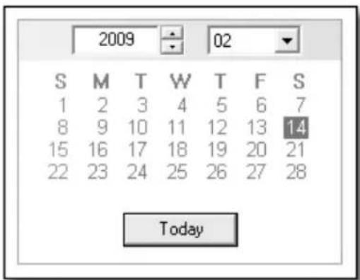 SAMSUNG SHR-6164P5/GBR - SEARCHING THE RECORDED VIDEO IN THE CALENDAR - 1