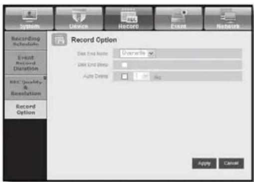 SAMSUNG SHR-6164P5/GBR - Record Option - 1