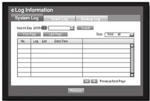 SAMSUNG SHR-6164P5/GBR - System Log - 1