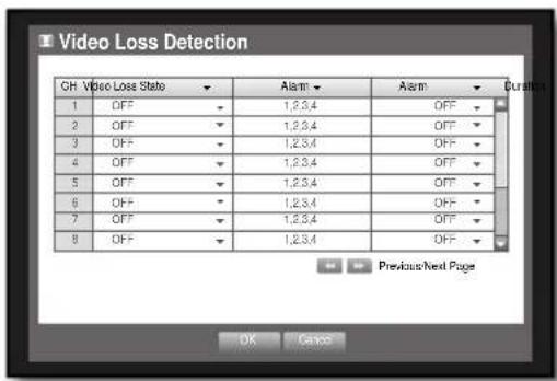 SAMSUNG SHR-6164P5/GBR - Setting the Motion Detection Area - 2
