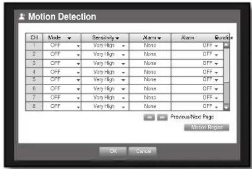 SAMSUNG SHR-6164P5/GBR - Motion Detection - 1