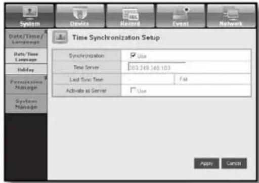 SAMSUNG SHR-6164P5/GBR - Date/Time/Language - 2