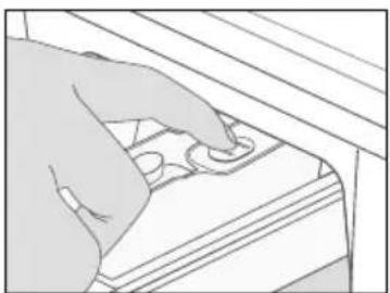 SAMSUNG Q1244S - Cleaning the detergent drawer and recess - 1