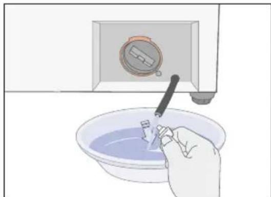 SAMSUNG Q1244S - Draining the washing machine in an emergency - 2