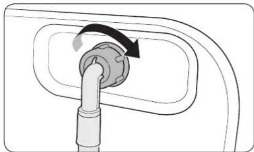 SAMSUNG WW10M864QOA - STEP 4 Connect the water hose - 2