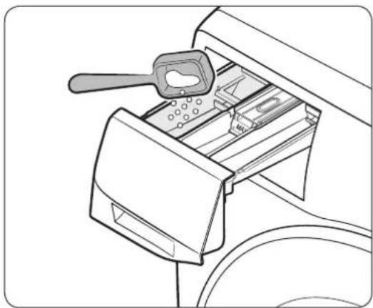SAMSUNG WW10M864QOA - To apply washing agents to the manual dispenser - 1
