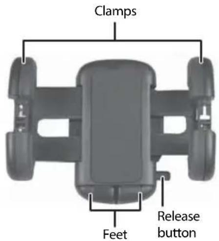 Clamps Feet Release button