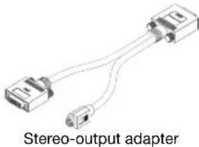 MATROX Milennium P690 - Connecting your stereo-output adapter - 1