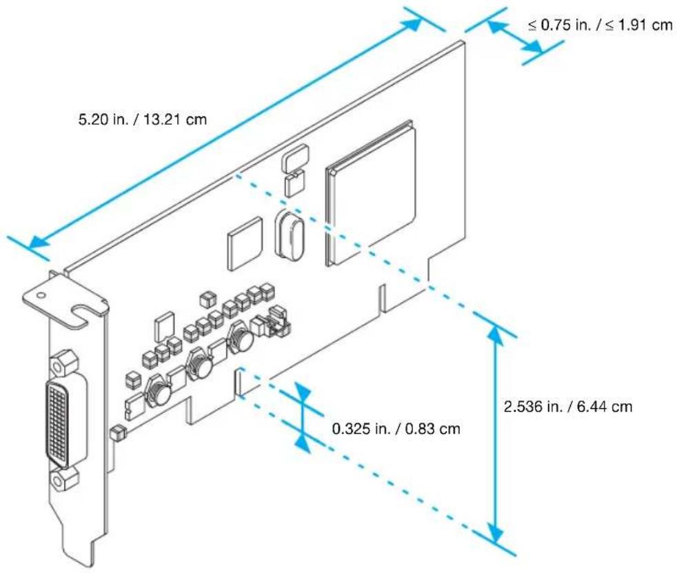 5.20 in. / 13.21 cm ≤ 0.75 in. / ≤ 1.91 cm 0.325 in. / 0.83 cm 2.536 in. / 6.44 cm