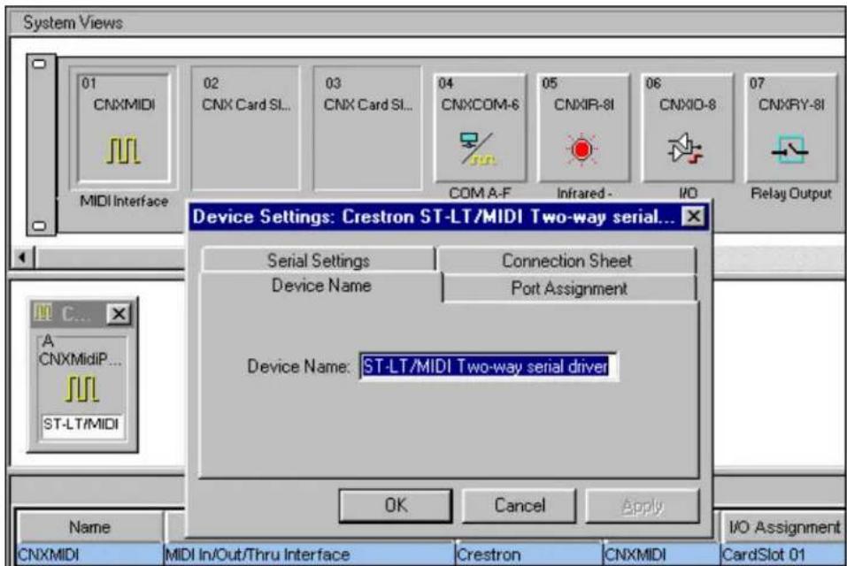 Crestron CNXMIDI - Configuration Manager - 1