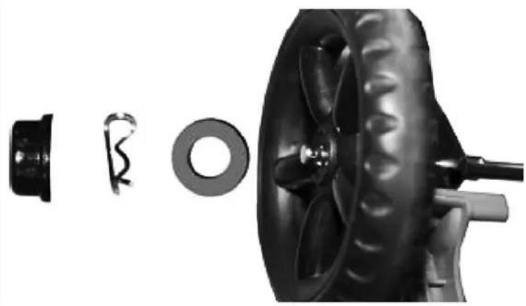 Pet Gear Sportster - ASSEMBLING REAR WHEELS TO AXLE - 2