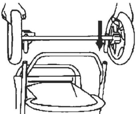 Pet Gear Sportster - ASSEMBLING REAR AXLE TO FRAME - 1