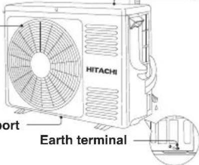 HITACHI RAC-M25EAG - Drain port - 1