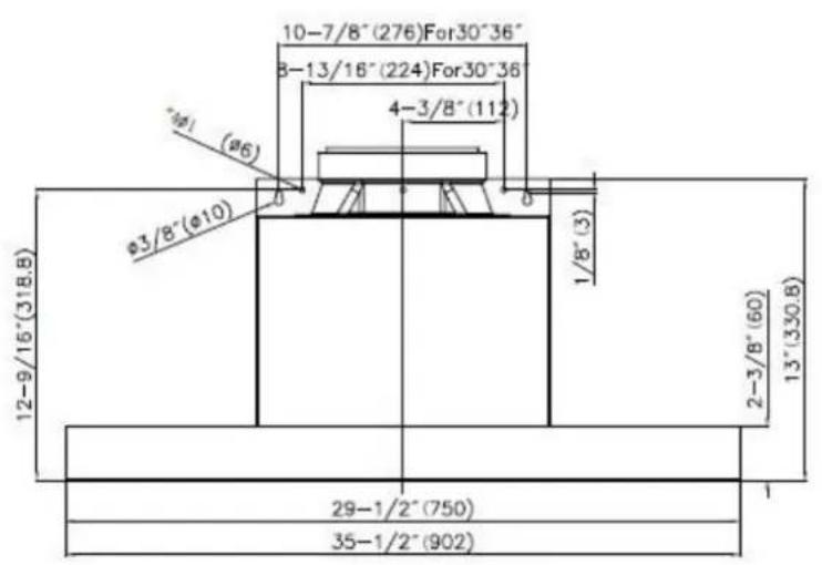 Thor HRH3604U - Ceiling pipe - 7
