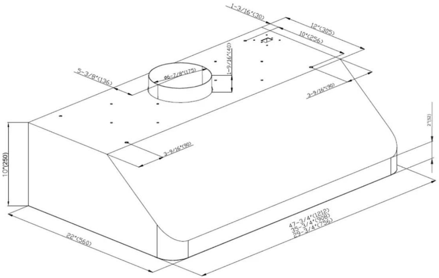 Thor HRH3604U - Ceiling pipe - 17