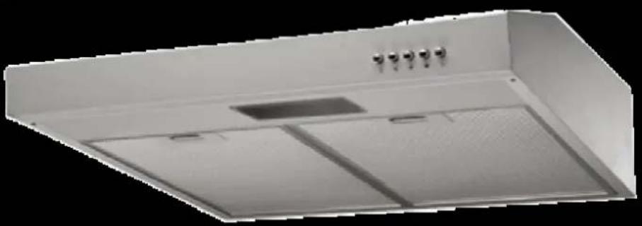 Exterior view of a modern kitchen ventilation duct (no text or symbols visible)