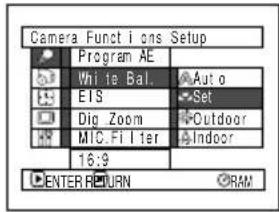 HITACHI DZ-MV350EUK - - Setting white balance manually - 2