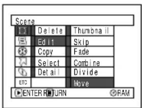 HITACHI DZ-MV350EUK - ARRANGING ORDER OF SCENES (MOVE) - 1