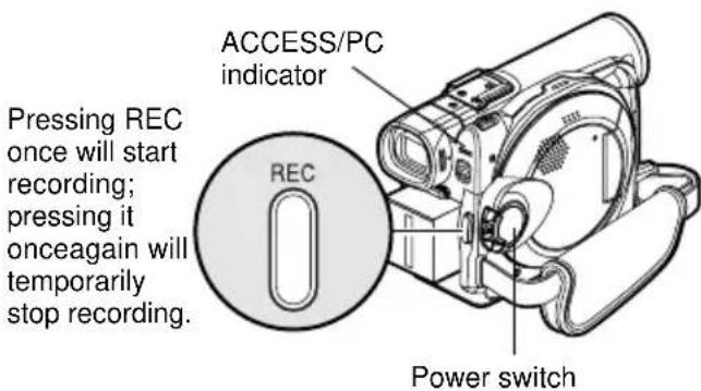 HITACHI DZ-MV350EUK - Recording Movie - 1