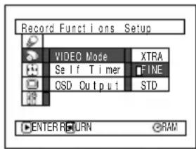 HITACHI DZ-MV350EUK - SWITCHING MOVIE QUALITY (VIDEO MODE) - 1