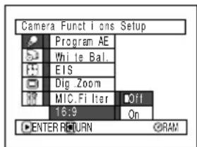 HITACHI DZ-MV350EUK - SWITCHING TO 16:9 MODE - 1