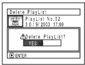 HITACHI DZ-MV350EUK - DELETING PLAY LIST (DELETE) - 2